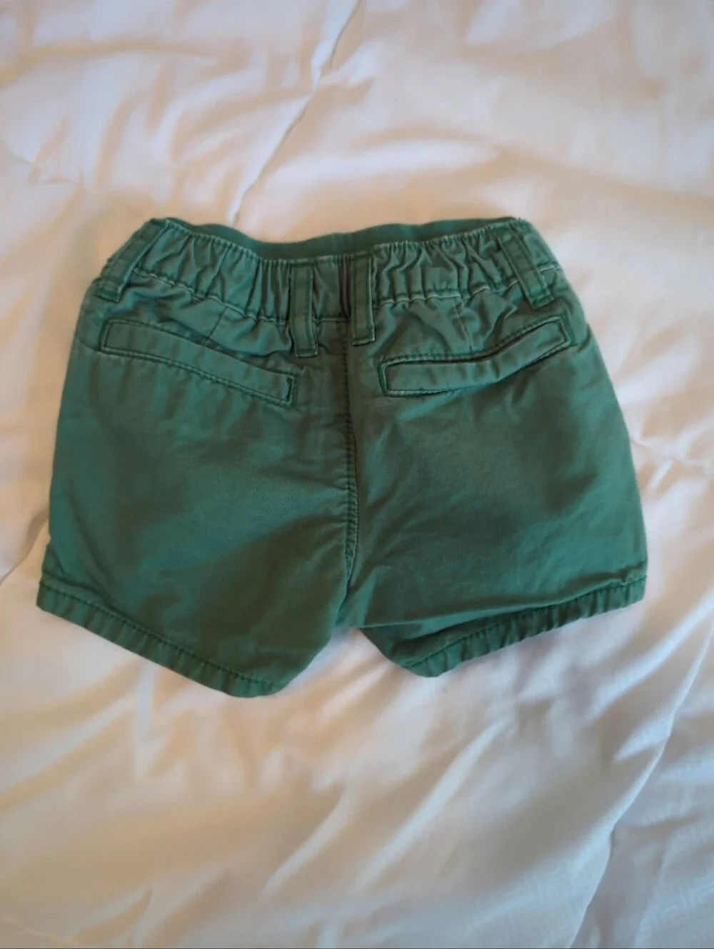 Baby Gap pull on shorts in forest green size 3-6 months.